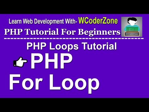 PHP For Loop - PHP Loops Tutorial