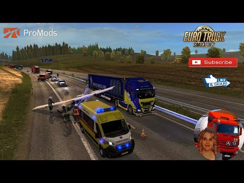Euro Truck Simulator 2 (1.34) Promods map 2.33 Long Delivery to Poland + DLC's & Mods