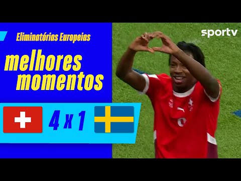 Gols e lances de Suíça x Suécia