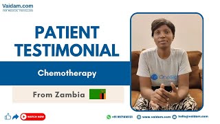 Paciente de Zambia recibe quimioterapia en la India