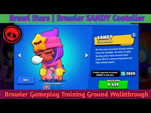 SANDY the Legendary Controller! 🌙 Epic Training & Random Match Gameplay | Brawl Stars #brawlstars