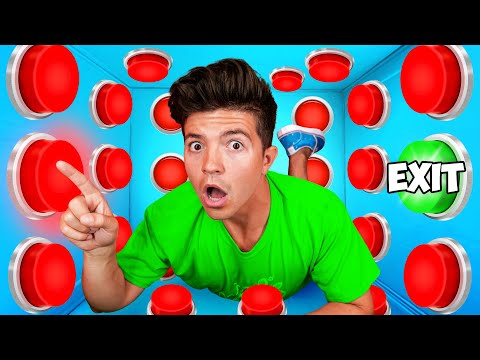 100 Mystery Buttons But Only One Lets You Escape...