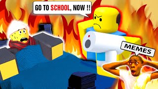 NEED MORE HEAT vs NEED MORE COLD in Roblox Funny Moments | ROBLOX DON'T SKIP SCHOOL (MEMES)