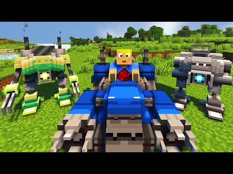 Minecraft mods for lazy players!  Magik Mechs Mod Review
