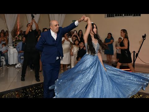 Valsa 15 anos - Além do Arco Íris - Debutante Lívia- Valsa com o Pai
