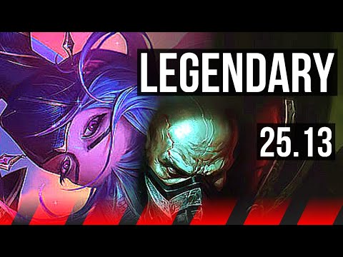 AKALI vs URGOT (TOP) | 10 solo kills, Legendary | EUW Master | 25.13