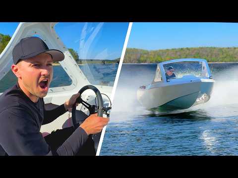 Testing my Tesla Powered Jetboat at 50% Power