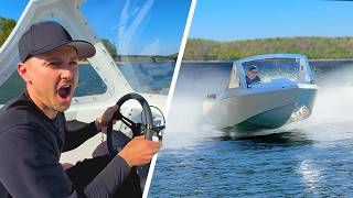 Testing my Tesla Powered Jetboat at 50% Power