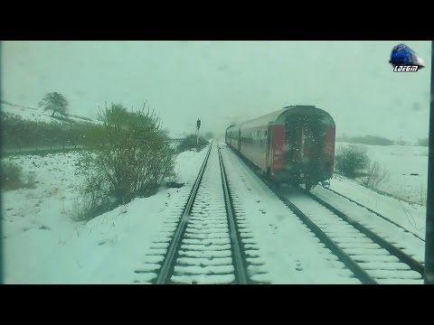 Train Backview Jebuc-Huedin-Poieni-Ciucea in Zapada de Primavara/Spring Snow - 20 April 2017
