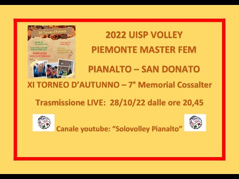 PIANALTO MASTER F -- SAN DONATO _ UISP TORNEO D'AUTUNNO VOLLEY PIEMONTE 2022