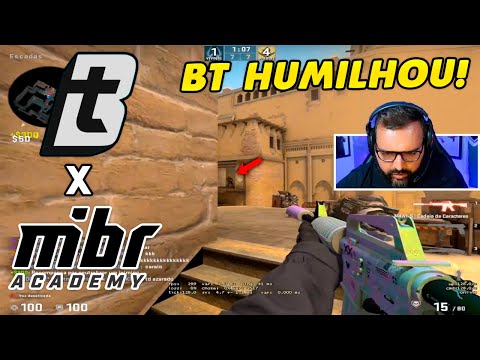 O BT DEU AULA!! MELHORES MOMENTOS SELEÇÃO DO BT vs MIBR ACADEMY - KABUM CHALLENGE