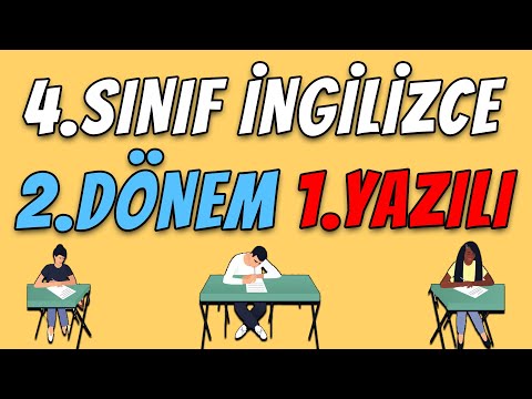 4.Sınıf İngilizce 2.Dönem 1.Yazılı | 2021 - 2022