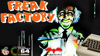 FREAK FACTORY – Commodore 64 (1986) | Sci-Fi Platformer with Creepy Lab Challenges