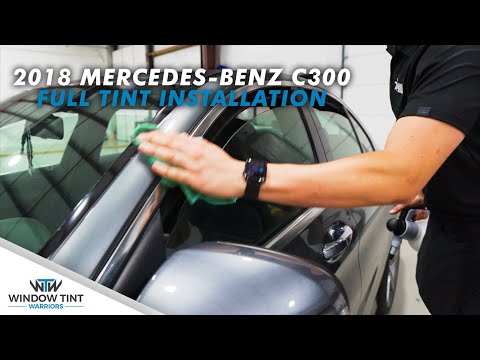 How To Tint a 2018 Mercedes Benz c300 - Precut Window Tint