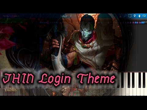 JHIN Login Theme - League of Legends [Piano Tutorial] Synthesia