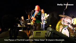 Kate Pierson of The B-52's sings "Mister Sister" off her new solo album at Utopia Friday during. WDS