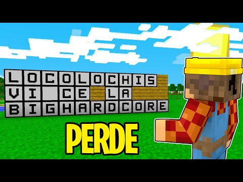 HO GIOCATO ALL'IMPICCATO CON LA BIG HARDCORE SU MINECRAFT