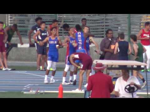 Jose Rubio - (Leg 3) VarB 1600m SMR at CA Relays 3-17-17 (4K) Diff View