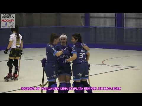 20240217 CP ALCALA HOCKEY-CPM LENA OK PLATA FEM 02 GOL DE ELAIA HARO FERNANDEZ DE CORRES