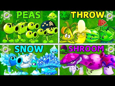 Random 16 Teams 3 Plants X Mint- Who Will Win- Team Plants Vs Team Plant- PvZ 2 Battlez