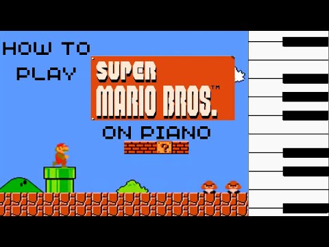 How To Play Mario Brothers On Piano | Easy Mario Bros Piano Tutorial