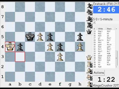 Chess World.net: LIVE Blitz #857 vs Drahacik (2170) (FM) QGD: Semi-Tarrasch, 5.cd - (D41)
