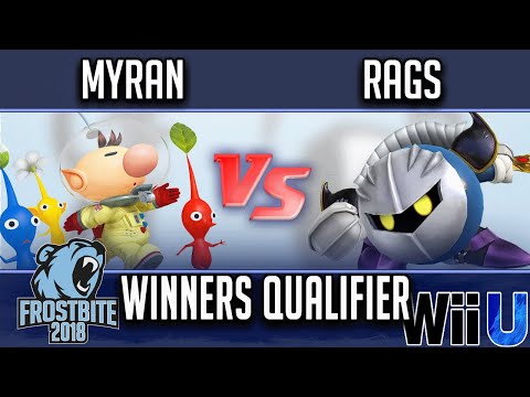 Frostbite 2018 Smash 4 Singles  WINNERS QUALIFIER -  Myran (Olimar) vs  Rags (Meta Knight)