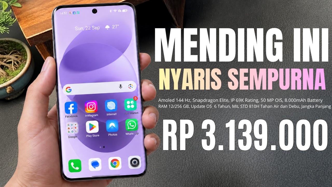 GAK ADA LAWAN‼️RAM 12/256 GB, 8.000 MAH - HP 3 JUTAAN TERBAIK DAN TERBARU AKHIR TAHUN 2026