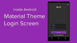 Material Login Screen in Android Studio