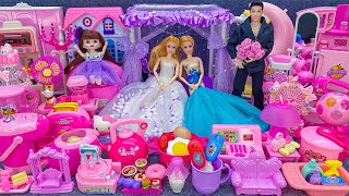 Download lagu 18 Minutes Satisfying with Unboxing Princess Bedroom PlaySet, Barbie Baby Doll Furniture Toys ASMR mp3