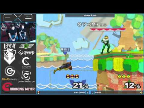 EXP 2015 - EMG | n0ne (Falcon) vs Rabbit (Sheik) - Melee Singles R1 Pools