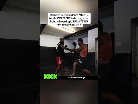 bro thought mma was easy 👀 #barbozajr #boxing #bobbygreen #mma