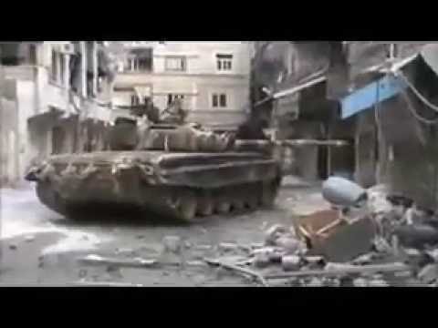 [14/11/2012] Damascus, Tadamoun: Syrian army confronts resurgent terror cells