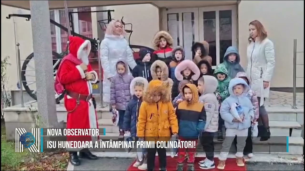 ISU Hunedoara a întâmpinat primii colindători!