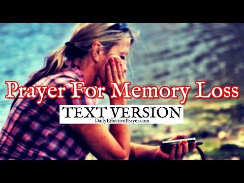Prayer For Memory Loss | Prayer For Mental Health (Text Version - No Sound)