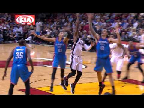 Dwyane Wade Lobs it Up to Hassan Whiteside for the One-Hand Jam!