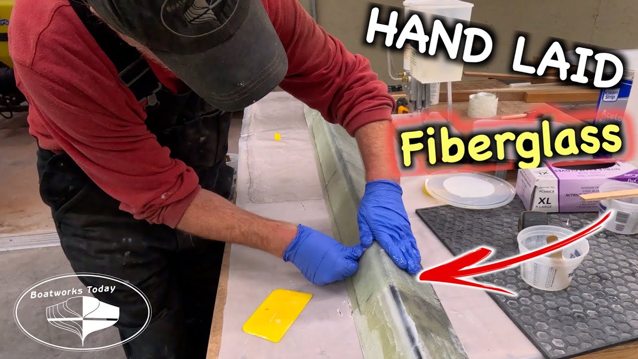 Fiberglassing The Aft Deck Supports #Bertram25