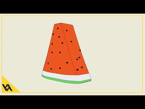 Modeling Watermelon in Cinema 4D Cartoon Shader Render