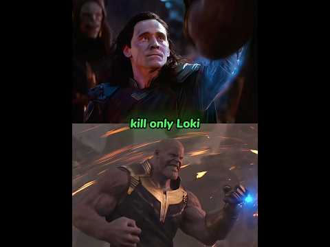 Why did Thanos kill only Loki…😨 #thanos #thor #loki #hulk #avengers #ironman #marvel #mcu #shorts
