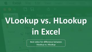 How to use VLOOKUP vs HLOOKUP in Excel | Excel in Hindi