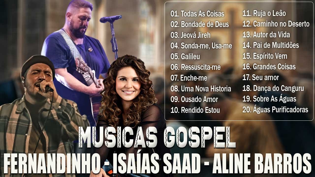 Músicas Gospel Mais Famosas de Fernandinho, Aline Barros e Isaías Saad | Momentos de Paz