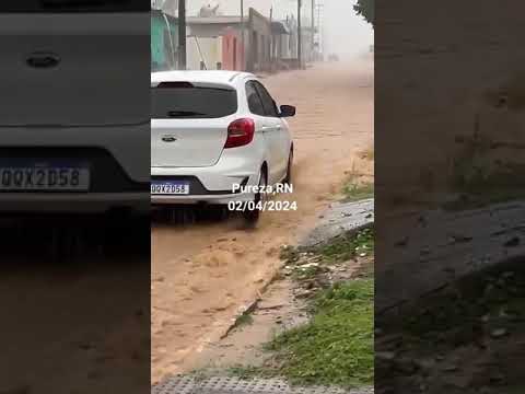 muita chuva hoje em pureza no Rio grande do Norte 02/04/24