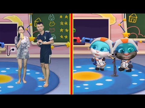 Singing Contest With Angela vs Tom  - My Talking Tom Friends in Real Life P8