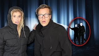 Spying on the GAME MASTER Behind our Cabin Secret Meeting at Night! (Explore Code 10 Clues Found)