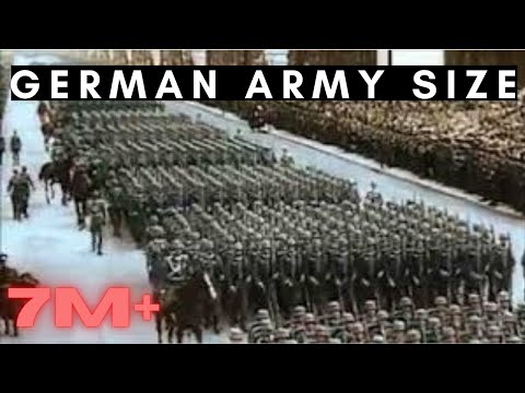 German Army SIZE - How big was the German army? (Panzer, Infantry, Artillery)