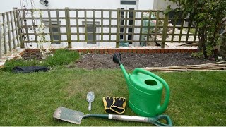 Preparing and Planting a Flower Bed + Peony Planting