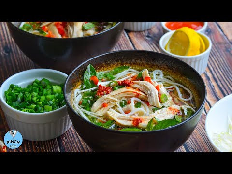 |How to make PHO GA (Vietnamese chicken noodle soup recipe) |