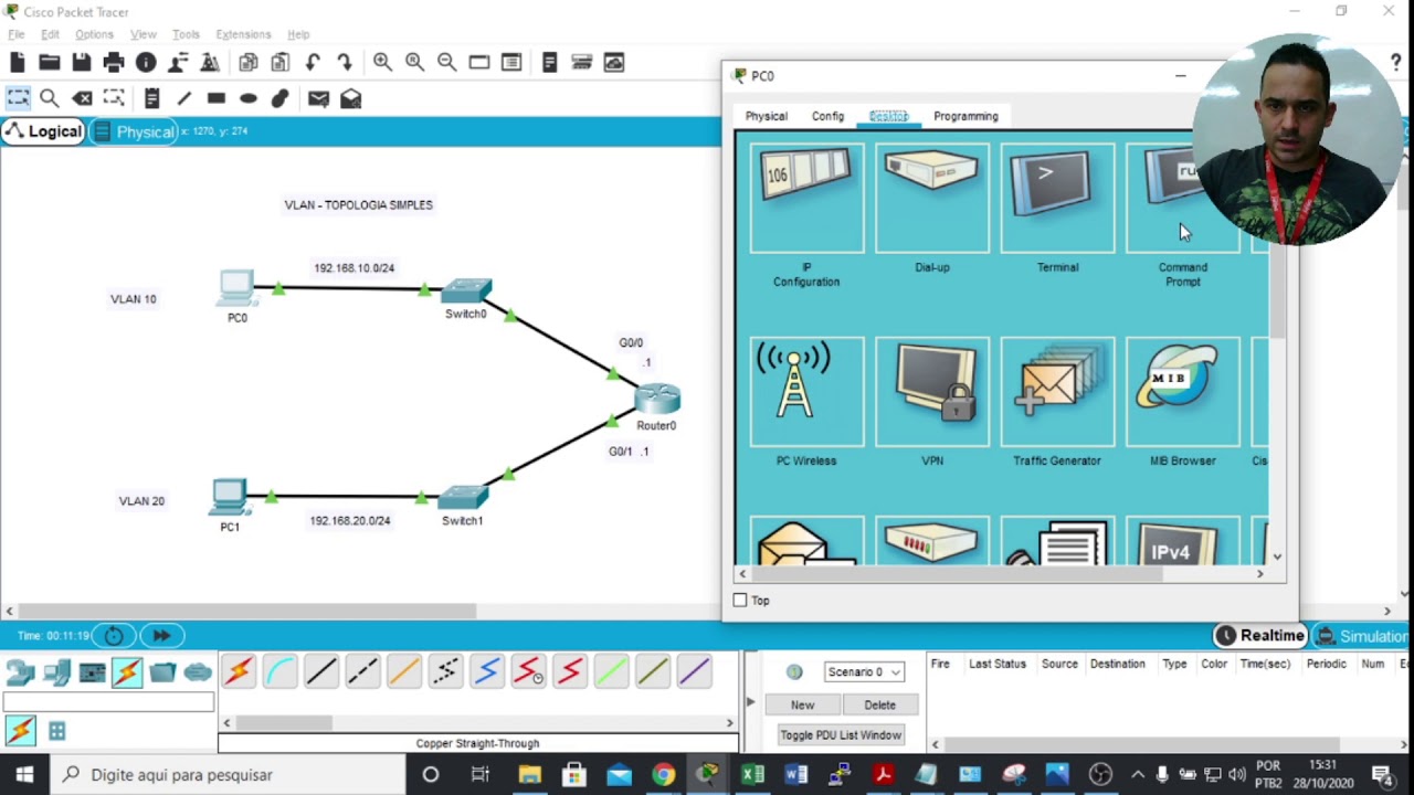Implementação e Roteamento entre Vlans