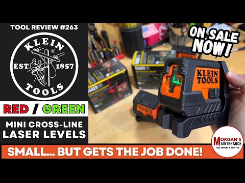 Klein Mini RED & GREEN Cross-Line Lasers | 93MCLS & 93MCLG