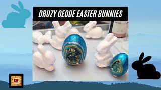 Druzy Geode Easter Bunnies Done With UV Resin & Foam Bunnies | UV Crafts | Plus A Giveaway